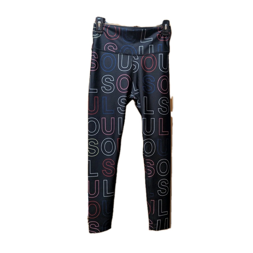 SoulCycle High Waist‎ Longline Logo Legging Size Medium Active Wear